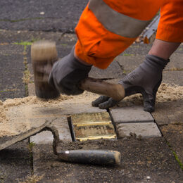 Stolpersteine werden gelegt